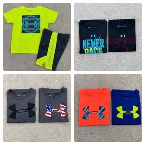 Boys under armour bundle size 5